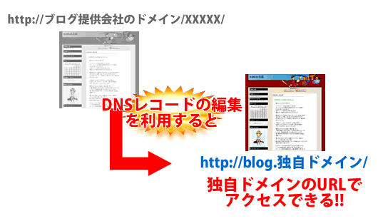 ASJサーバー（Webサービス）機能 DNSレコードの編集を説明
